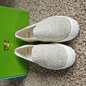 Womens size 9.5 Keds for Kate Spade glitter shoes